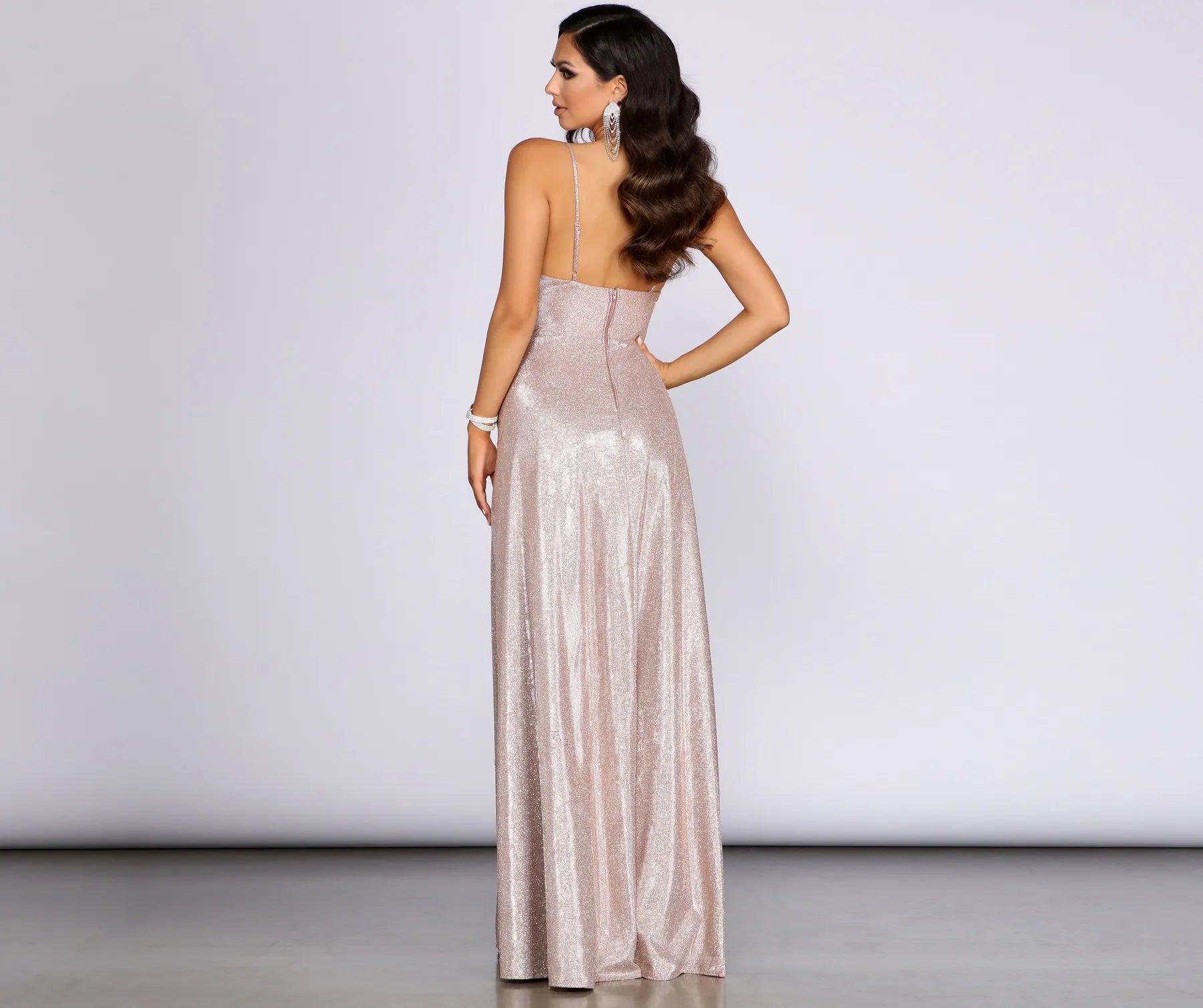 Miranda Glitter A-Line Dress - Image 2