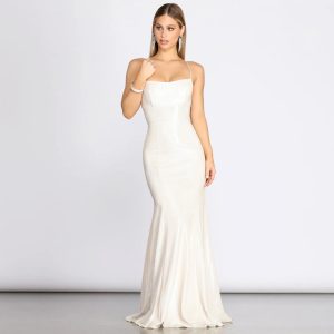 Char Formal Lattice Glitter Dress