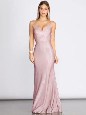 Tara Formal Knot Glitter Dress