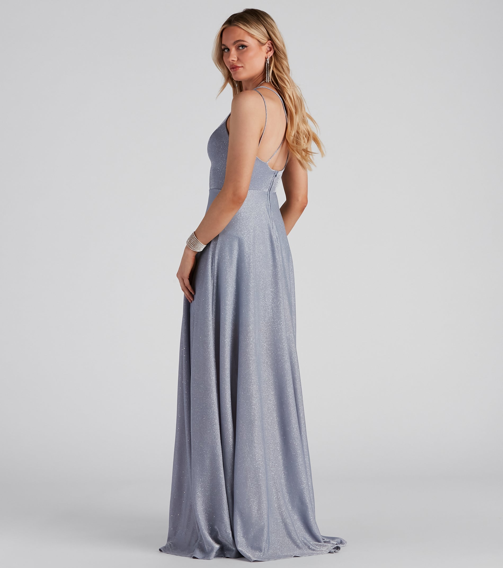 Tianna Formal Glitter A-Line Dress - Image 2