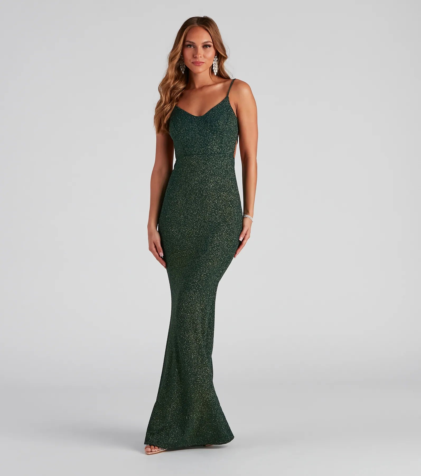 Irene Formal Backless Glitter Mermaid Dress - Image 5