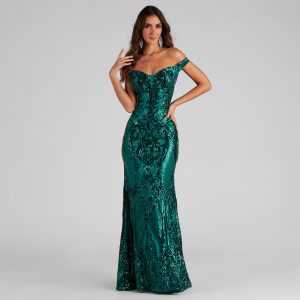 Perry Formal Off-The-Shoulder Dress