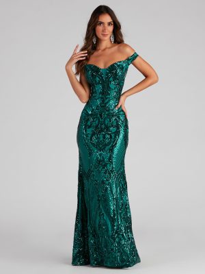 Perry Formal Off-The-Shoulder Dress