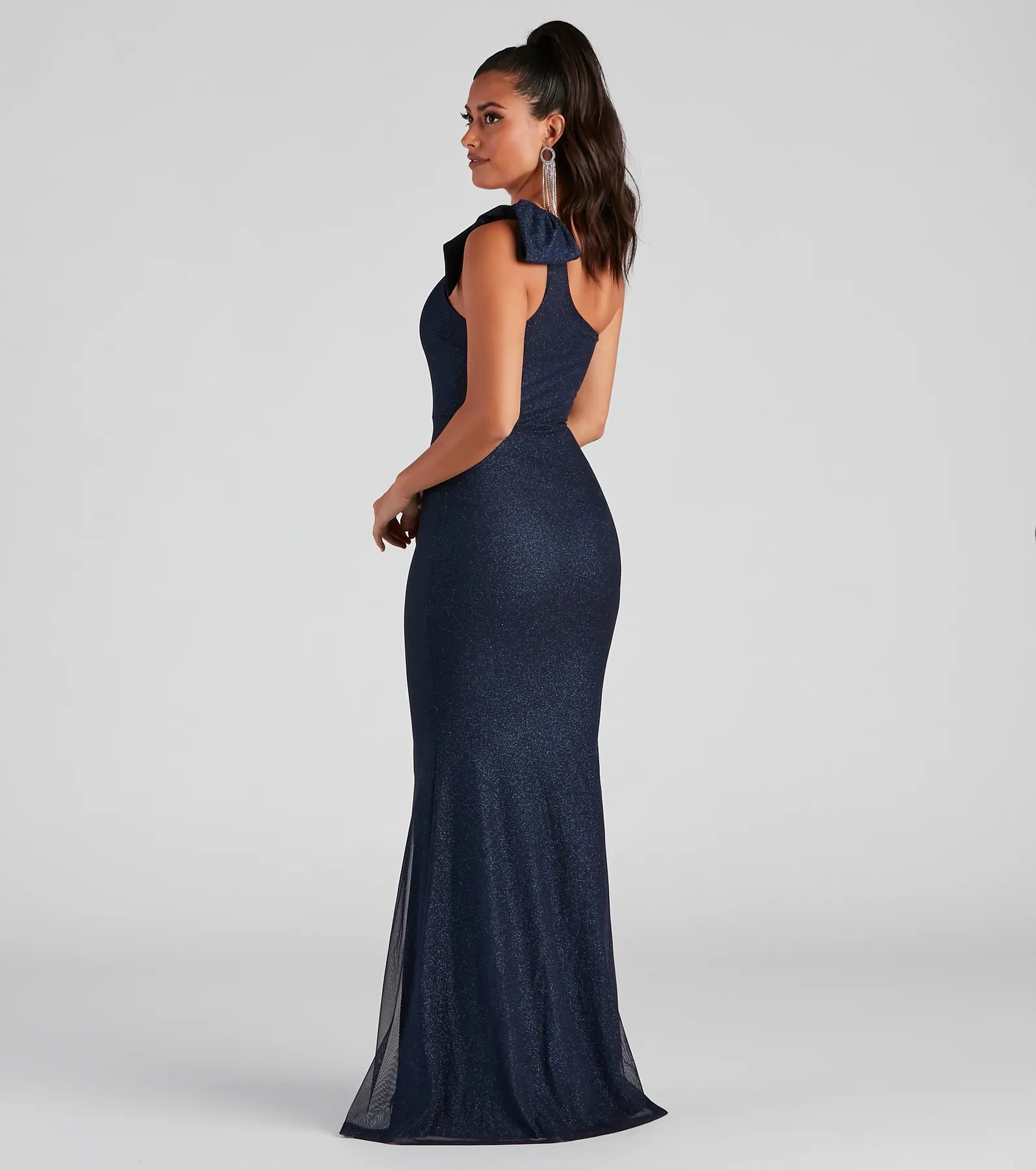 Alaia Glitter Mesh Mermaid Dress - Image 2
