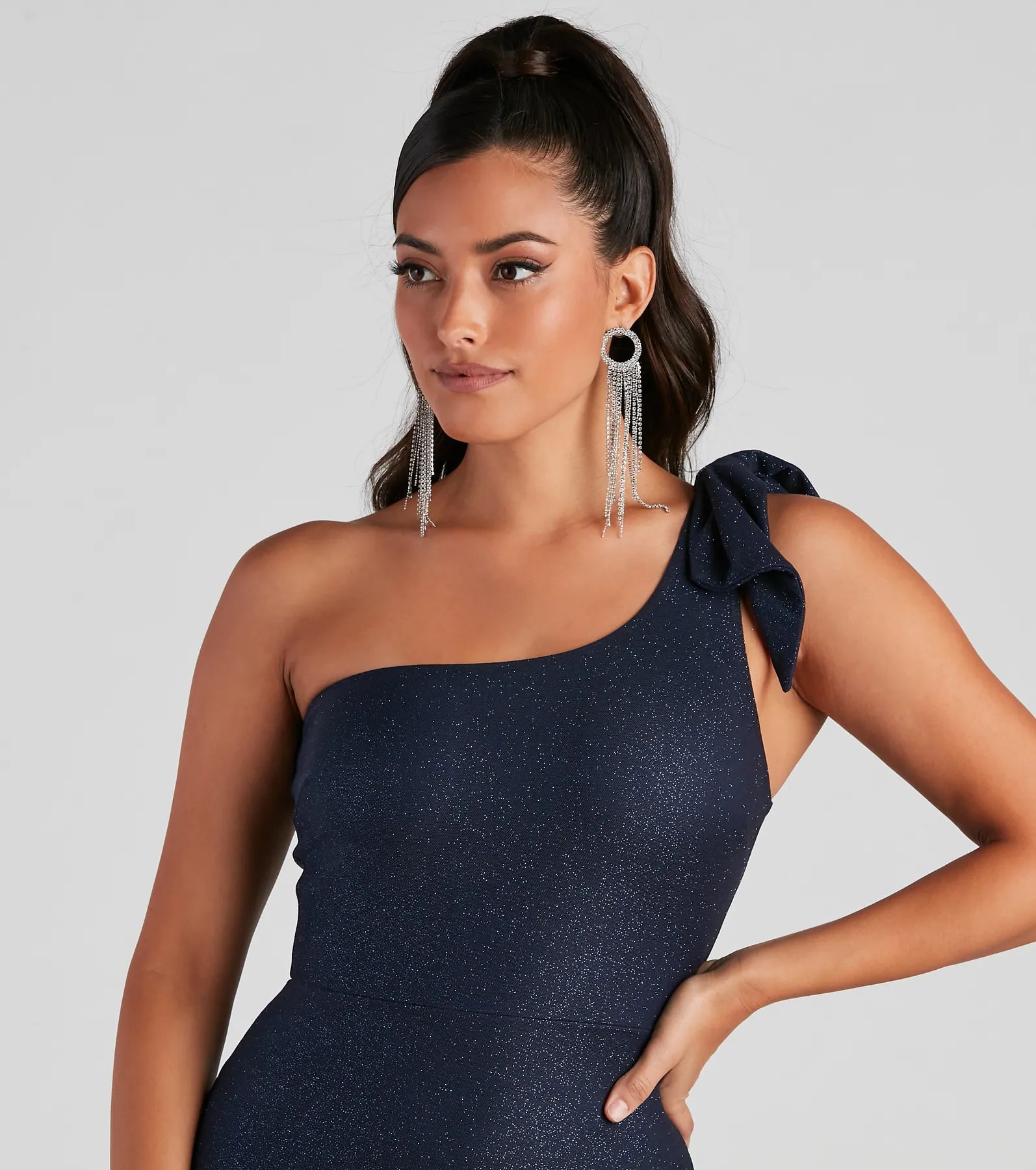 Alaia Glitter Mesh Mermaid Dress - Image 4