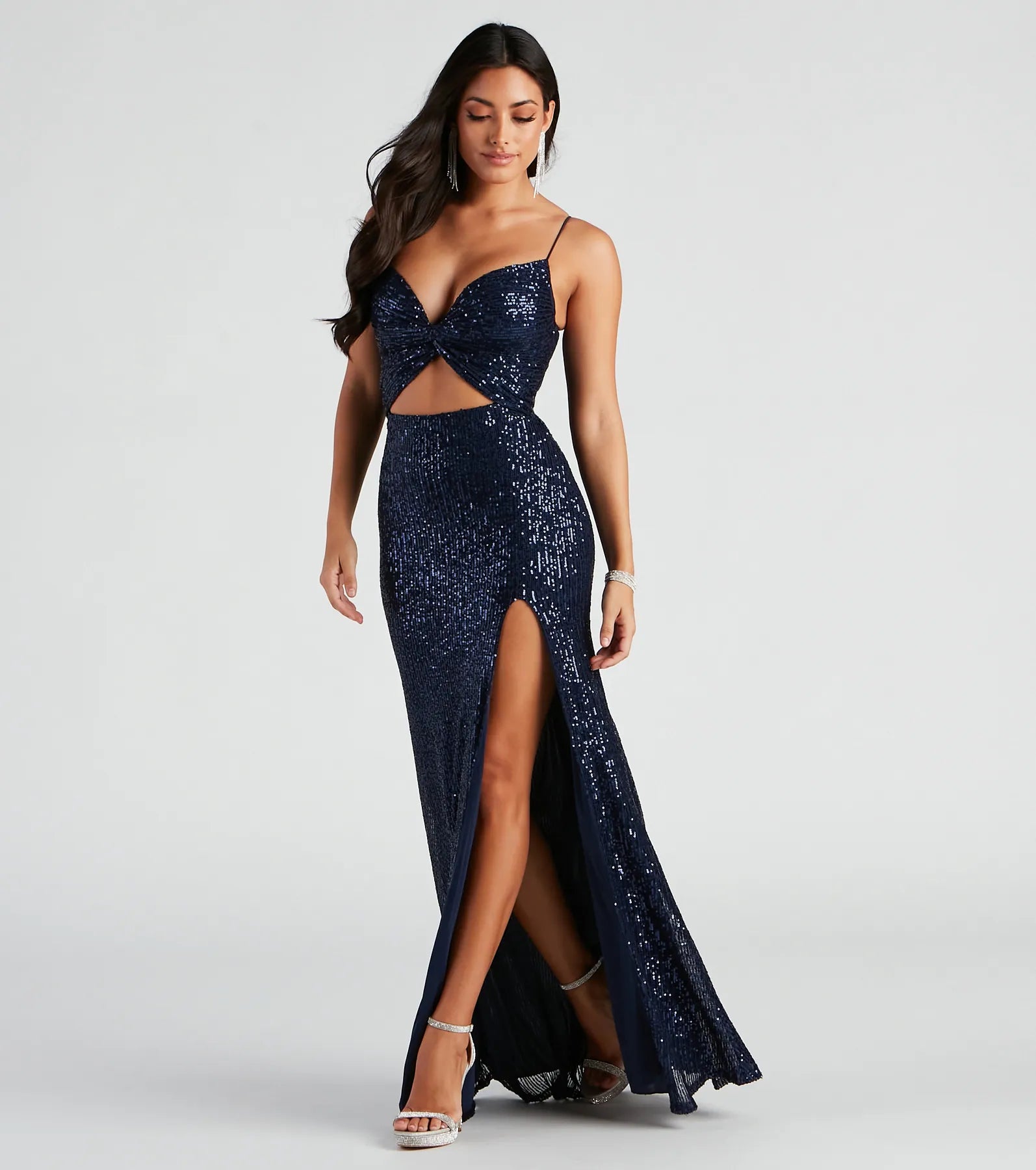Haven Cutout Sequin Formal Dress - Image 3