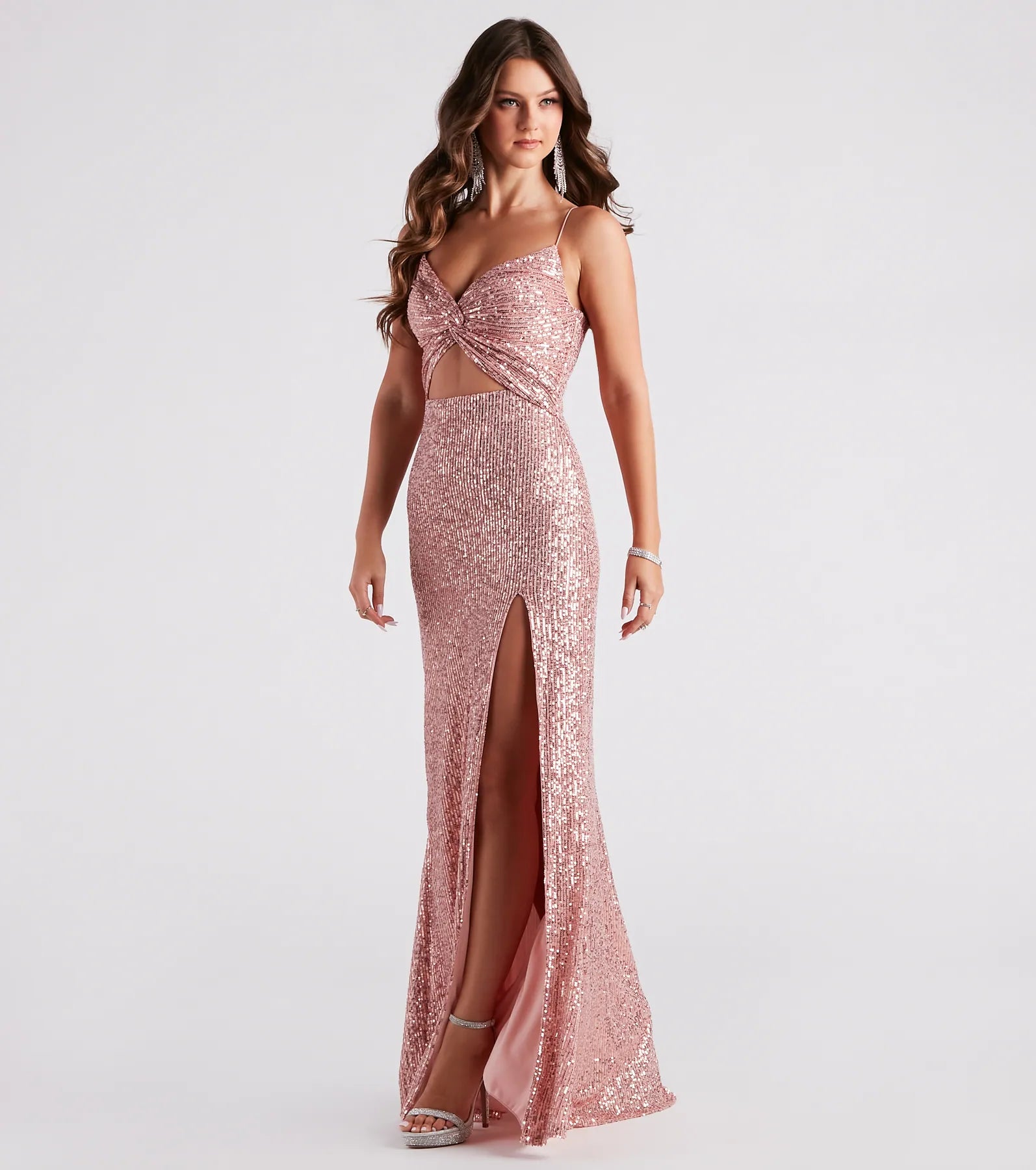Haven Cutout Sequin Formal Dress - Image 7