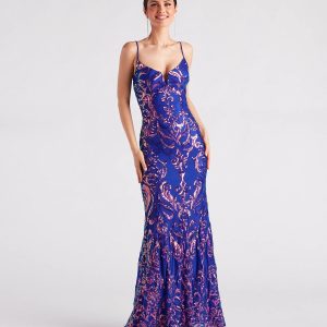 Kaley Formal Sequin Mermaid Long Dress