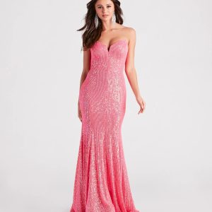 Frankie Formal Sequin Bustier Dress