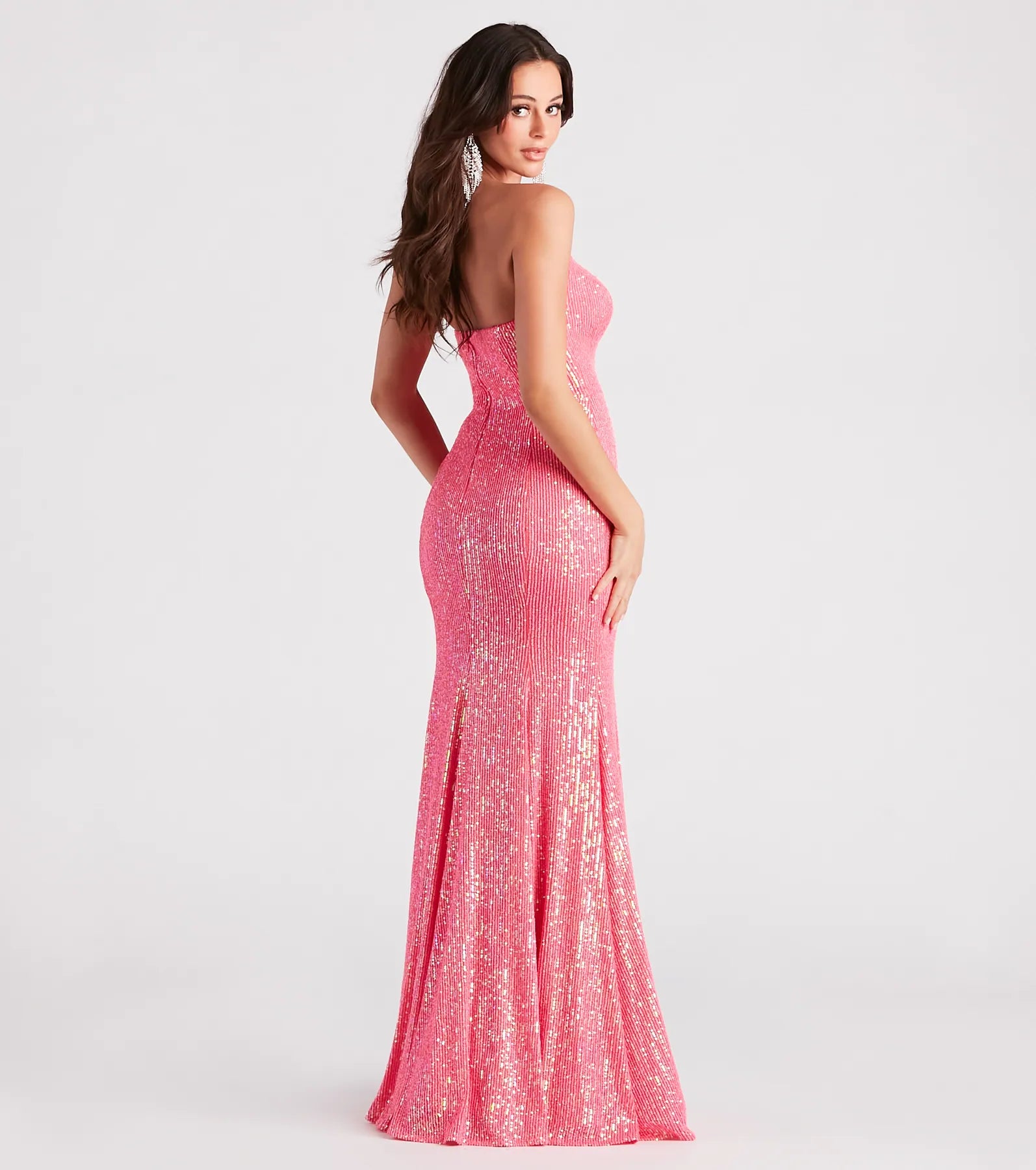 Frankie Formal Sequin Bustier Dress - Image 2