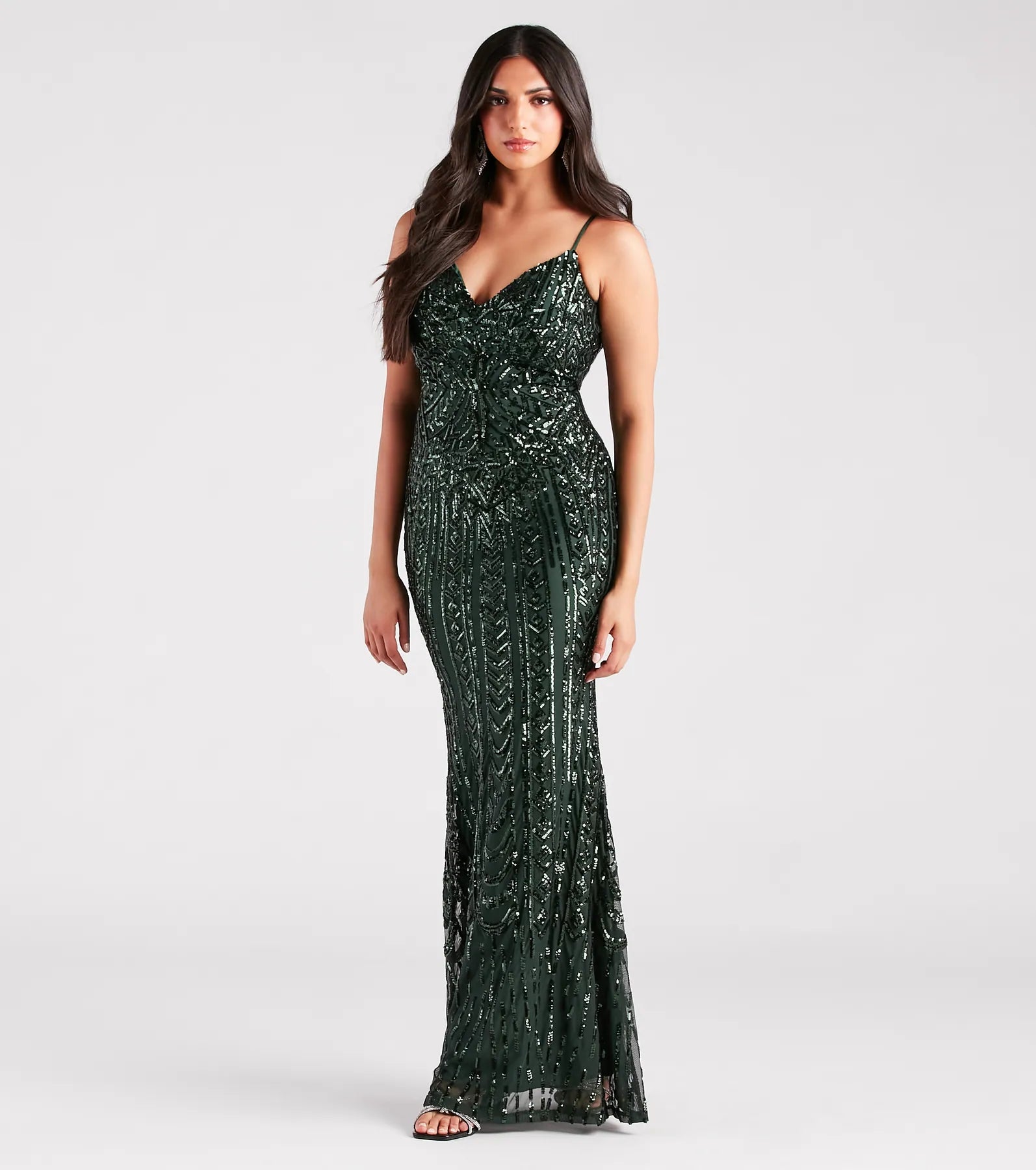 Lyndia Formal Boho Sequin Mermaid Dress - Image 7