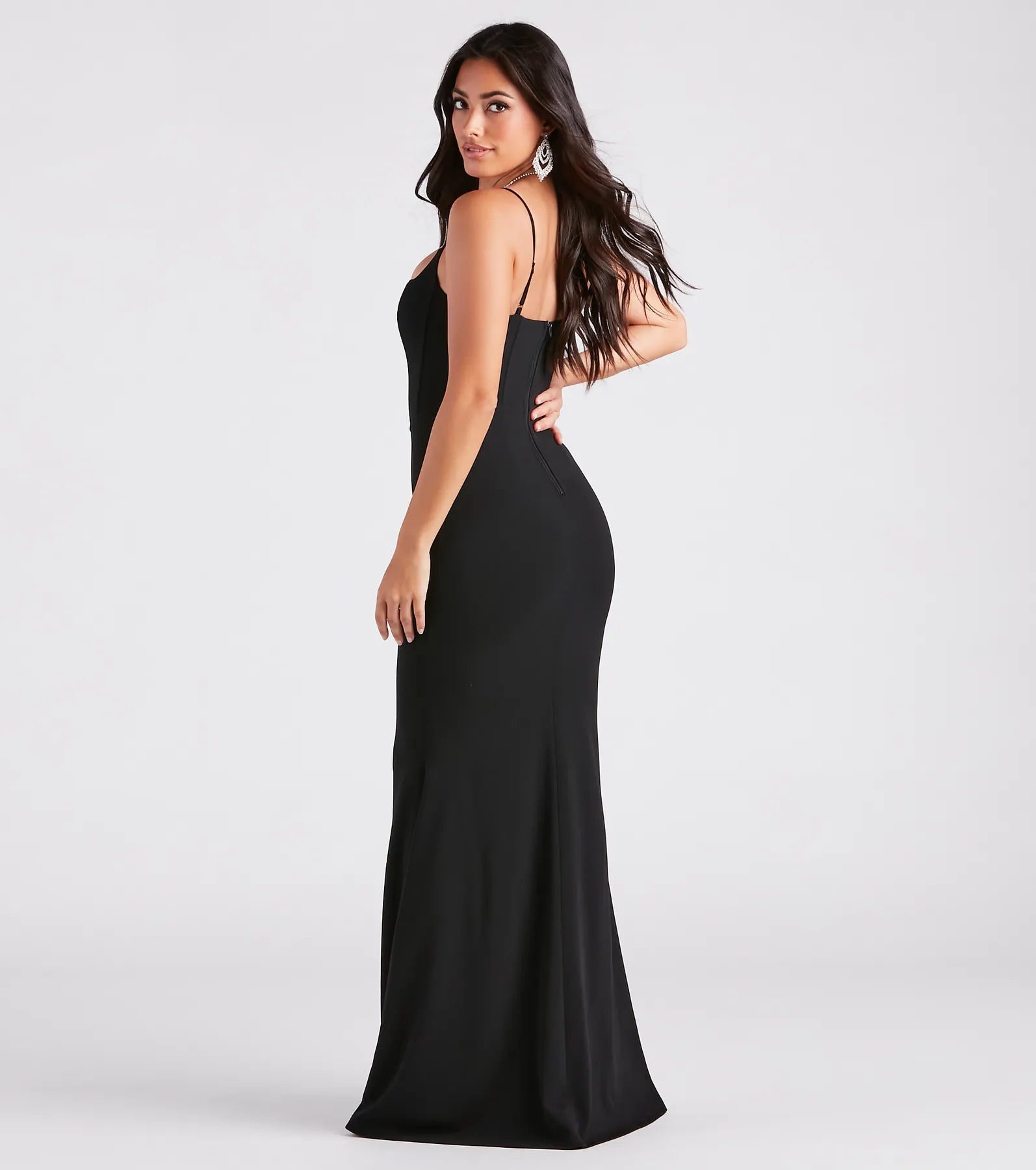 Klarissa Formal Crepe Mermaid Dress - Image 2