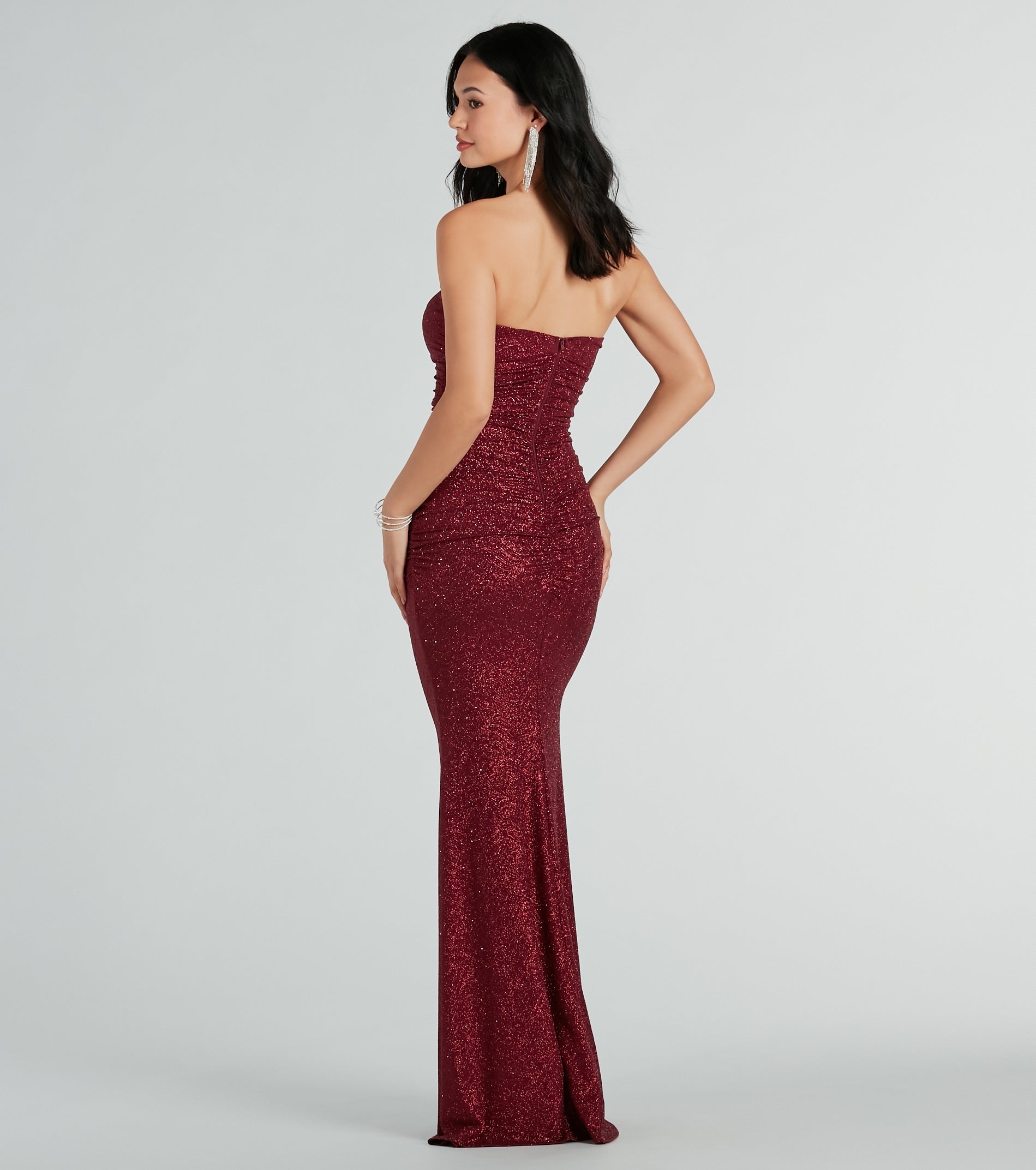Elaine Formal Glitter Strapless Mermaid Dress - Image 2