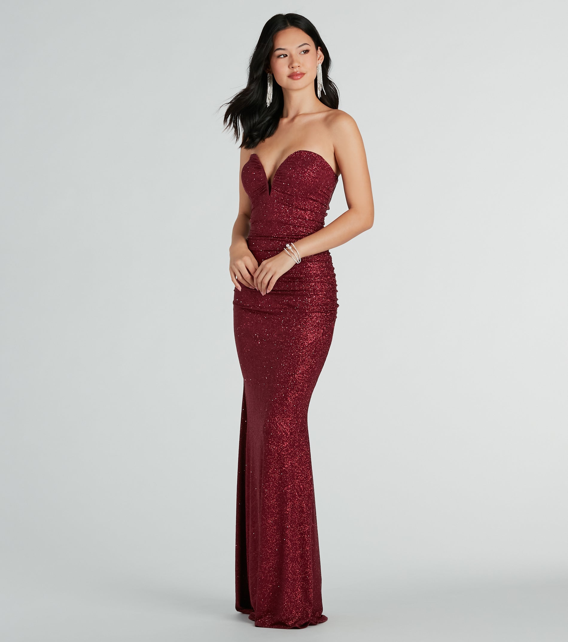 Elaine Formal Glitter Strapless Mermaid Dress - Image 3