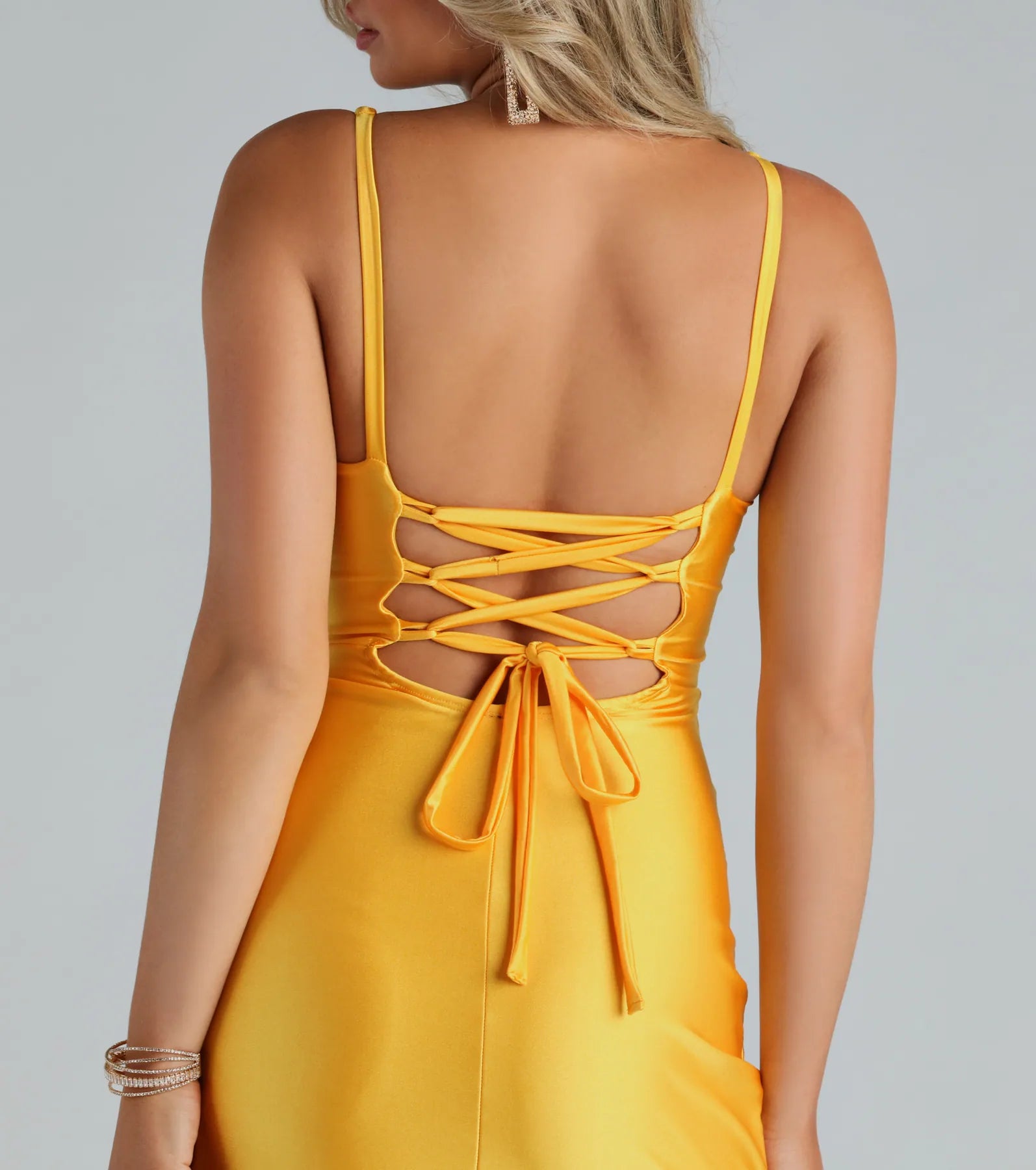 Haper Formal Lace-Up Mermaid Long Dress - Image 4