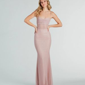 Liv Formal Glitter Corset Mermaid Long Dress