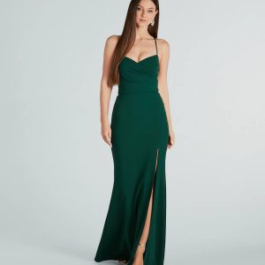 Laylah Formal Lace-Up Back Mermaid Dress