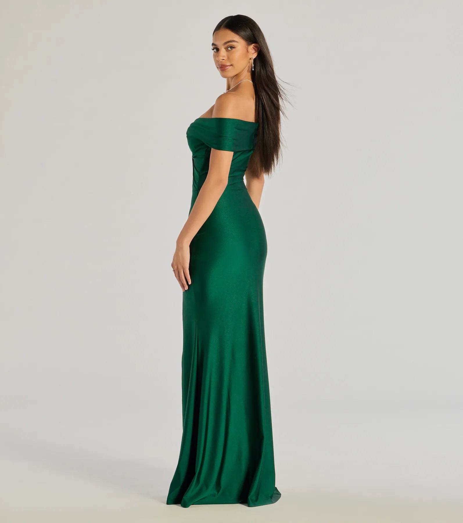 Steff Off-The-Shoulder Mermaid Slit Formal Dress - Image 2