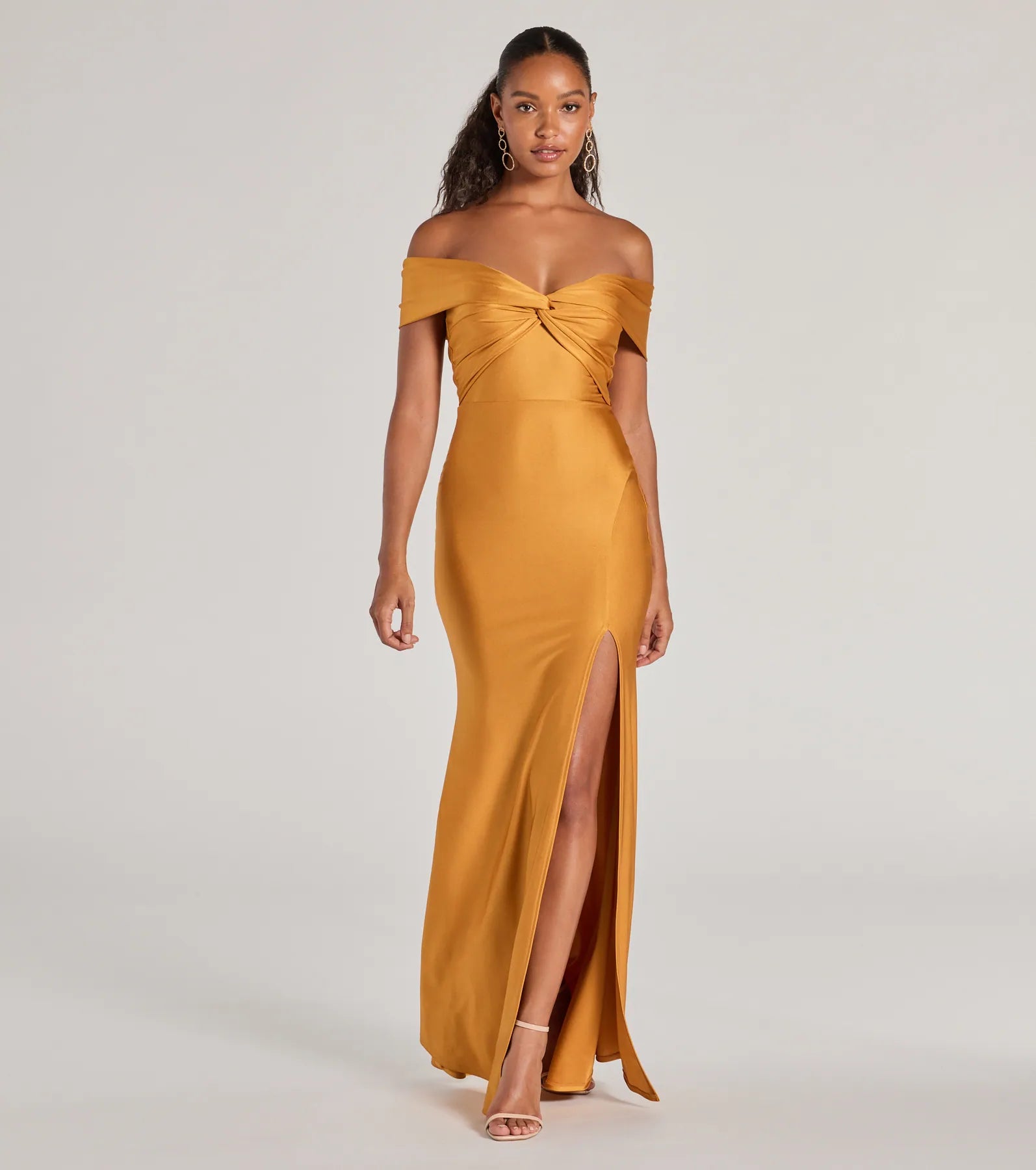 Steff Off-The-Shoulder Mermaid Slit Formal Dress - Image 5