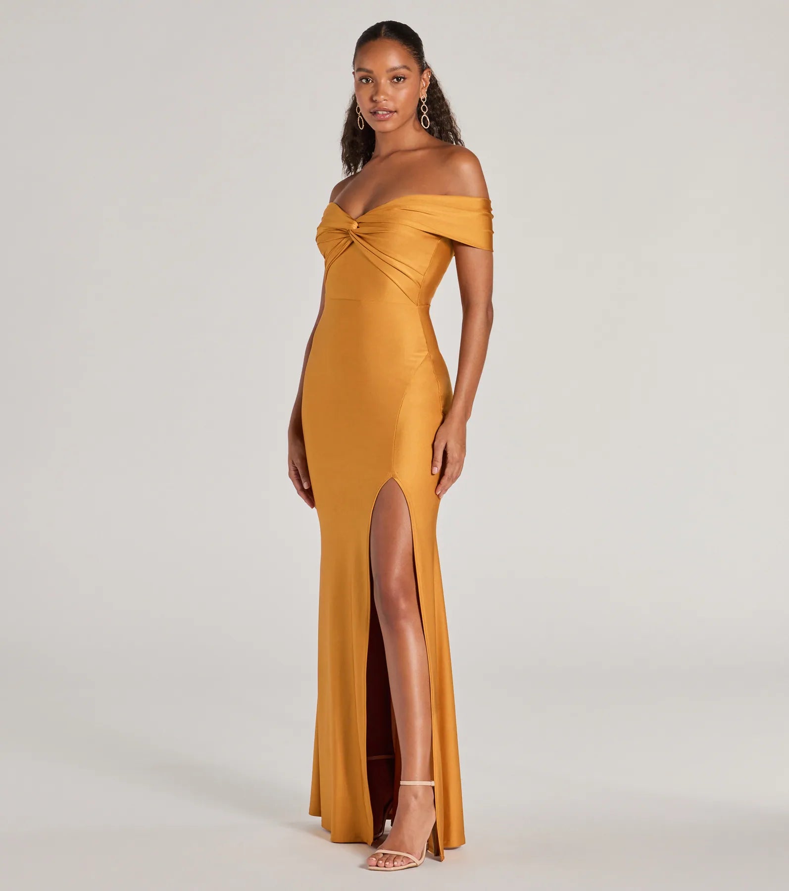 Steff Off-The-Shoulder Mermaid Slit Formal Dress - Image 8