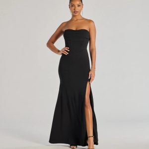 Aliana Strapless Corset Mermaid Dress