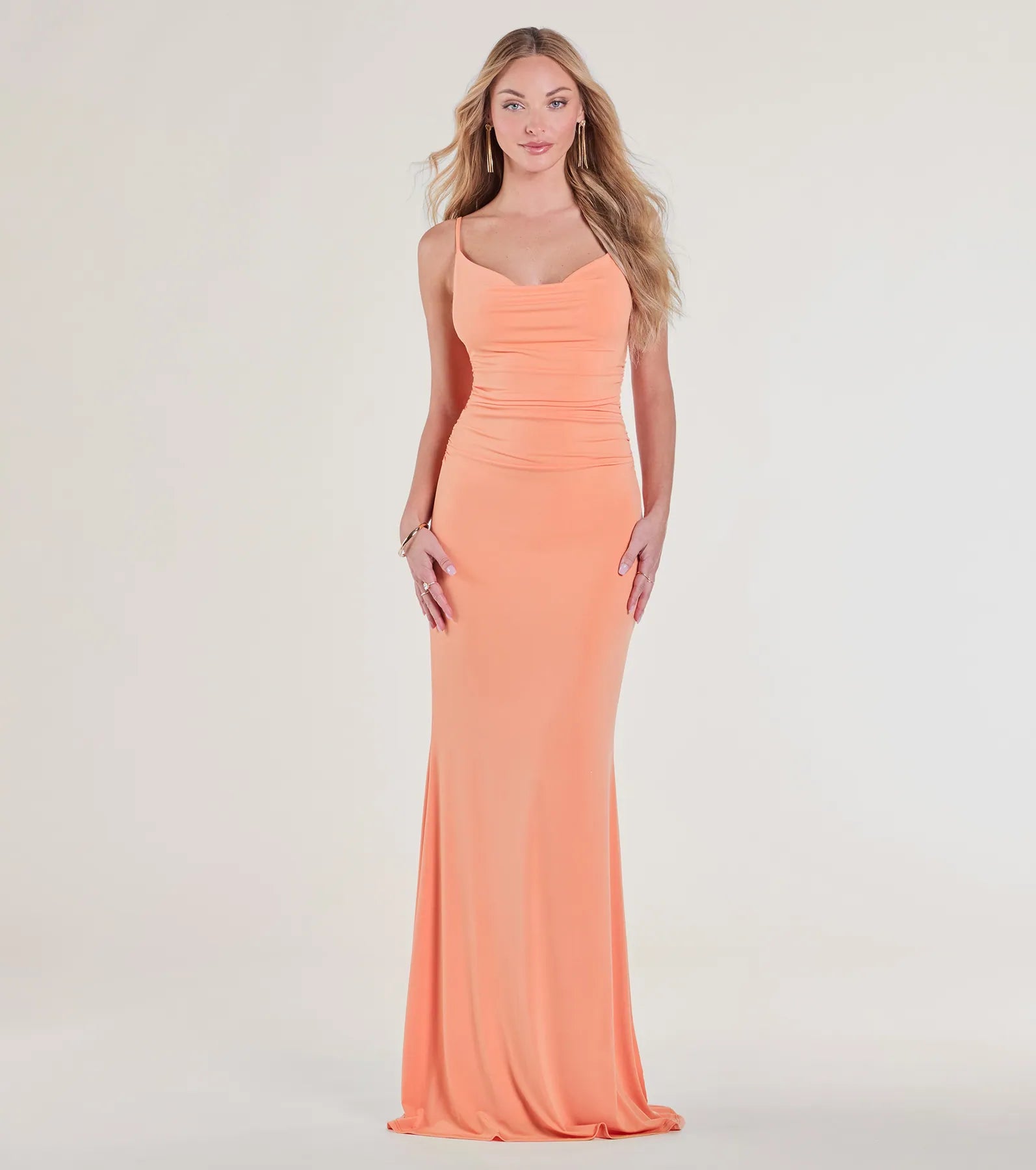 Lilliana Cowl Neck Knit Mermaid Dress - Image 5