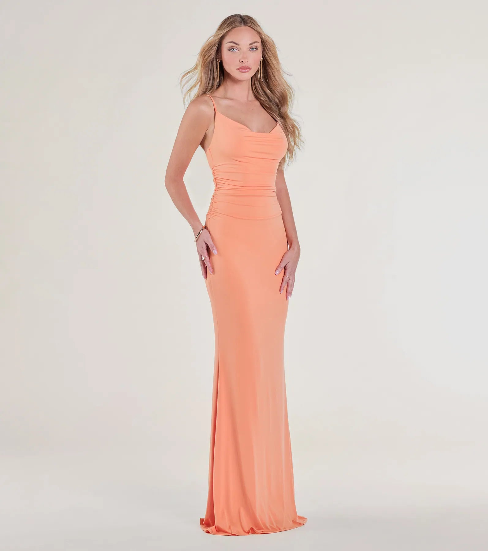 Lilliana Cowl Neck Knit Mermaid Dress - Image 8