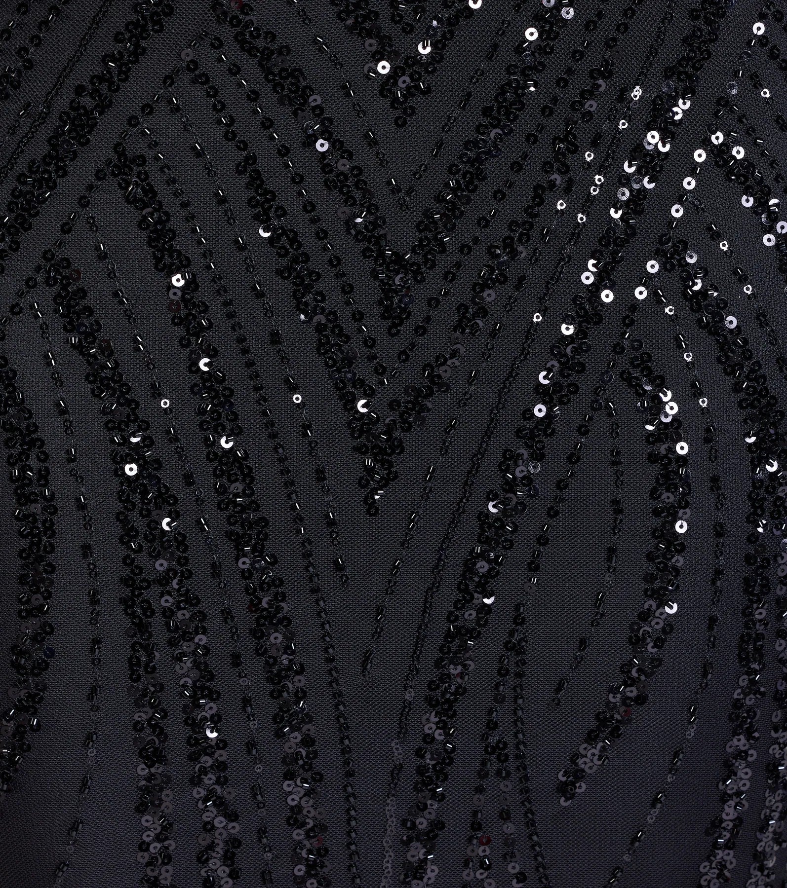 Kailey Lace-Up Mermaid Sequin Beaded Formal Dress - Image 3