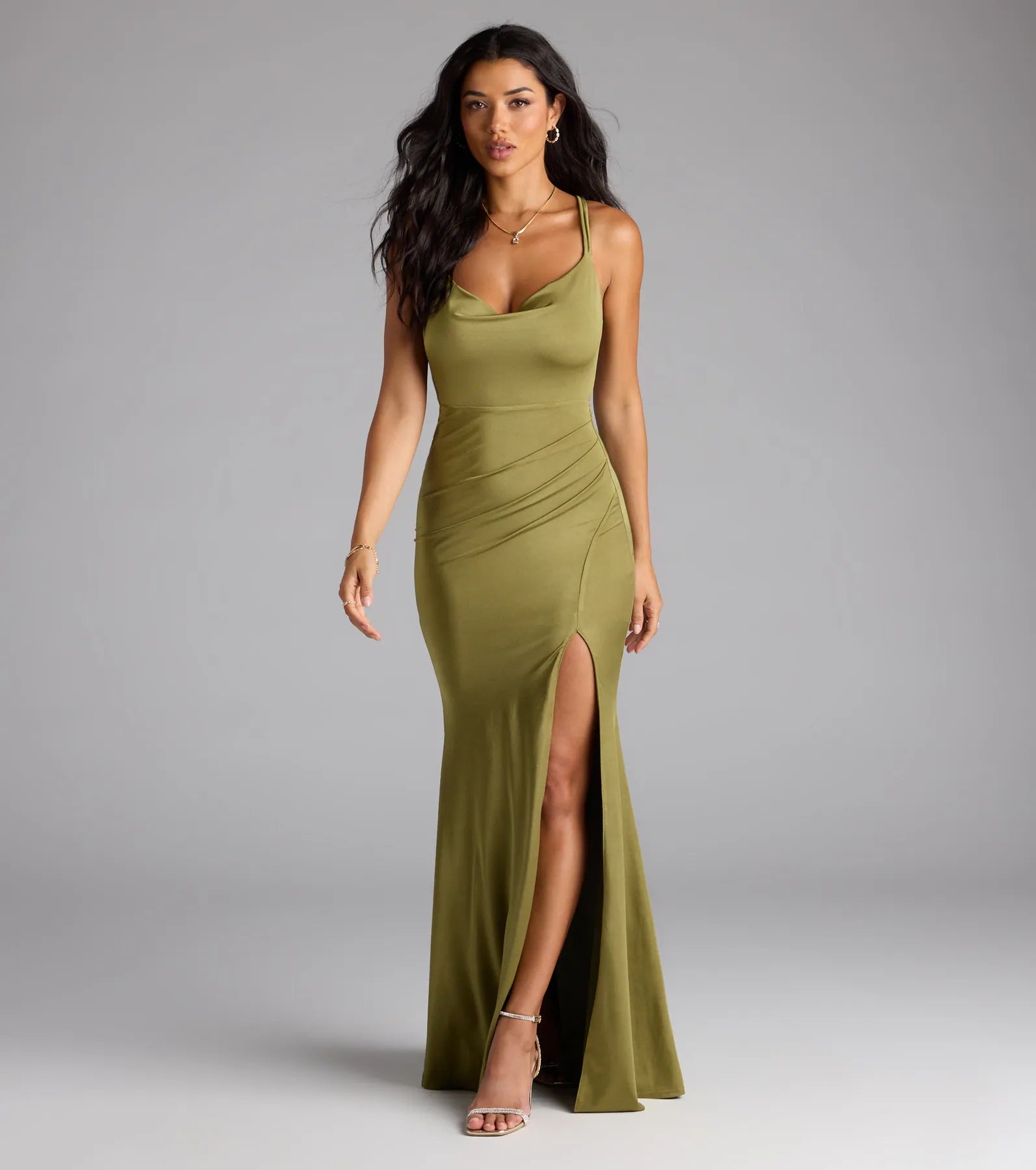 Fabienne Open Back Slit Mermaid Formal Dress