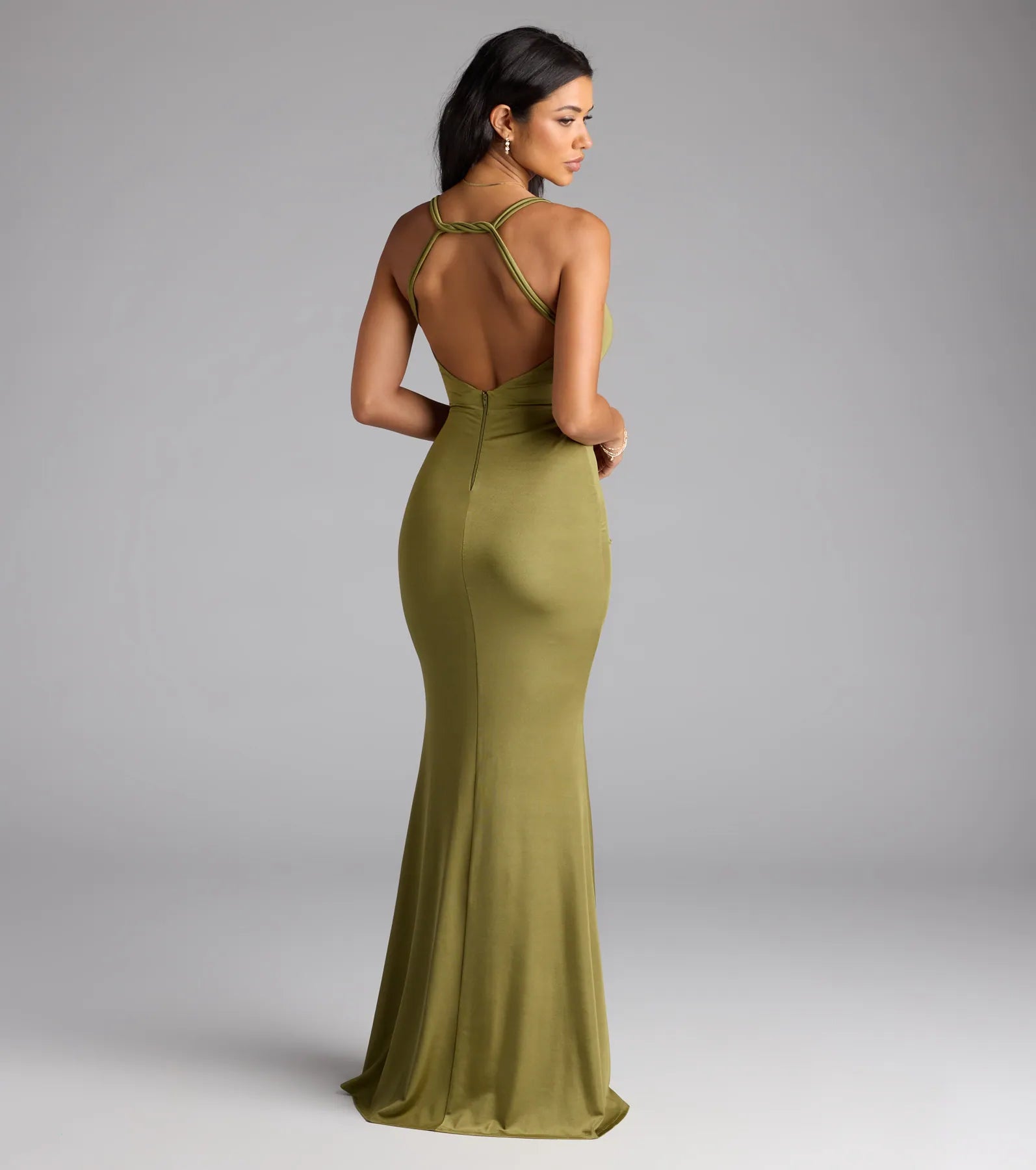 Fabienne Open Back Slit Mermaid Formal Dress - Image 2