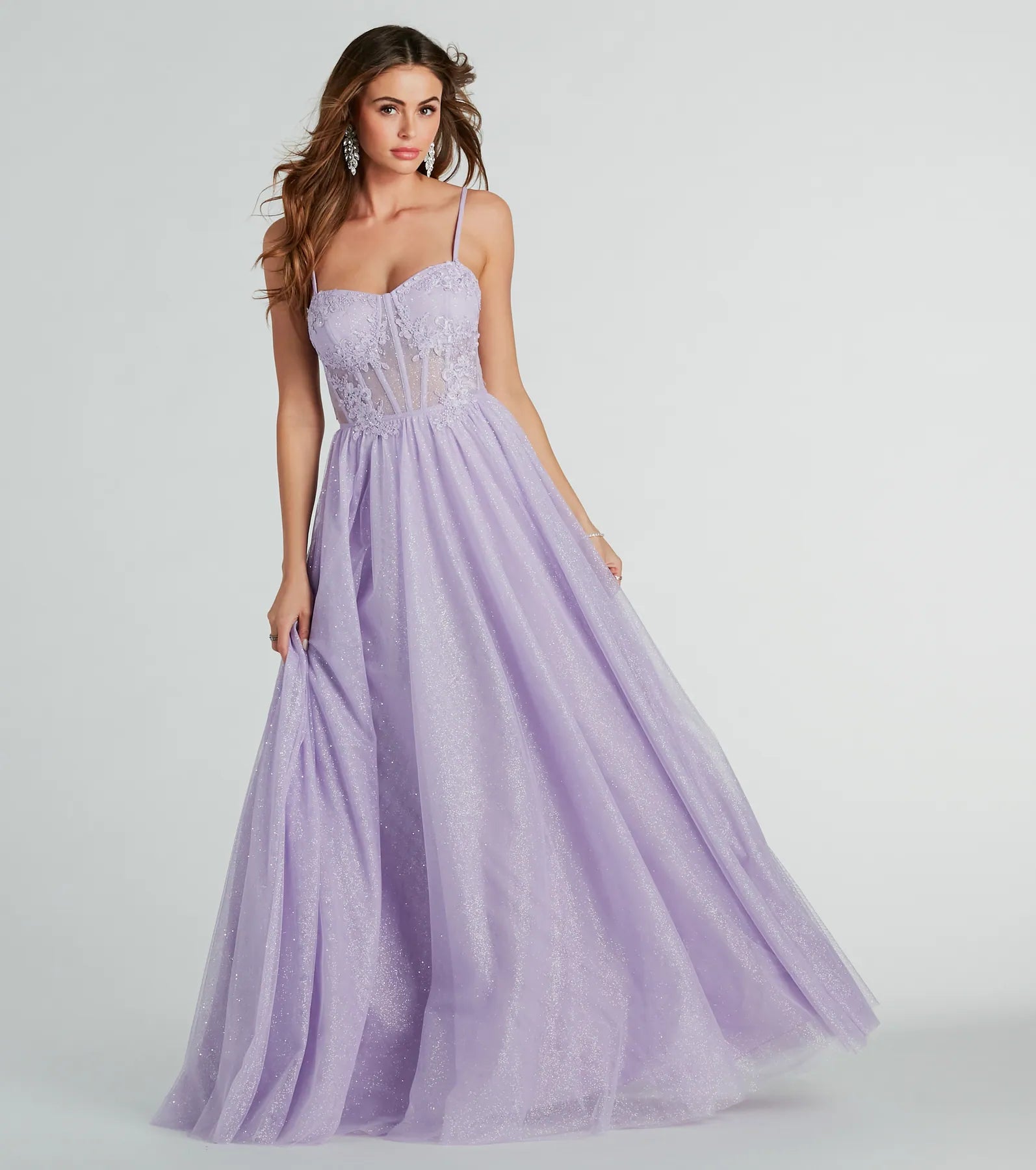 Tia Sweetheart Lace Applique A-Line Ball Gown - Image 7