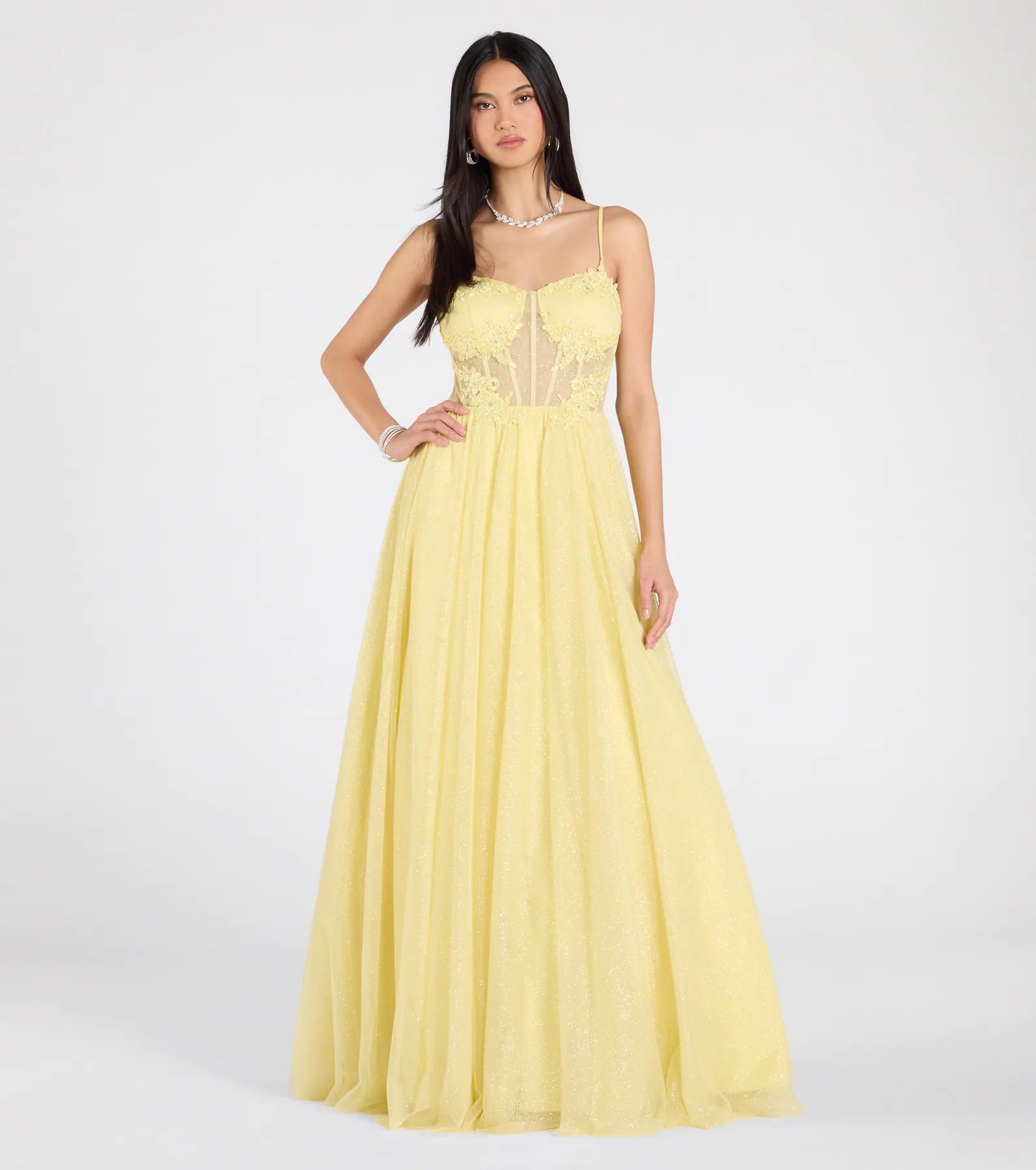 Tia Sweetheart Lace Applique A-Line Ball Gown - Image 9