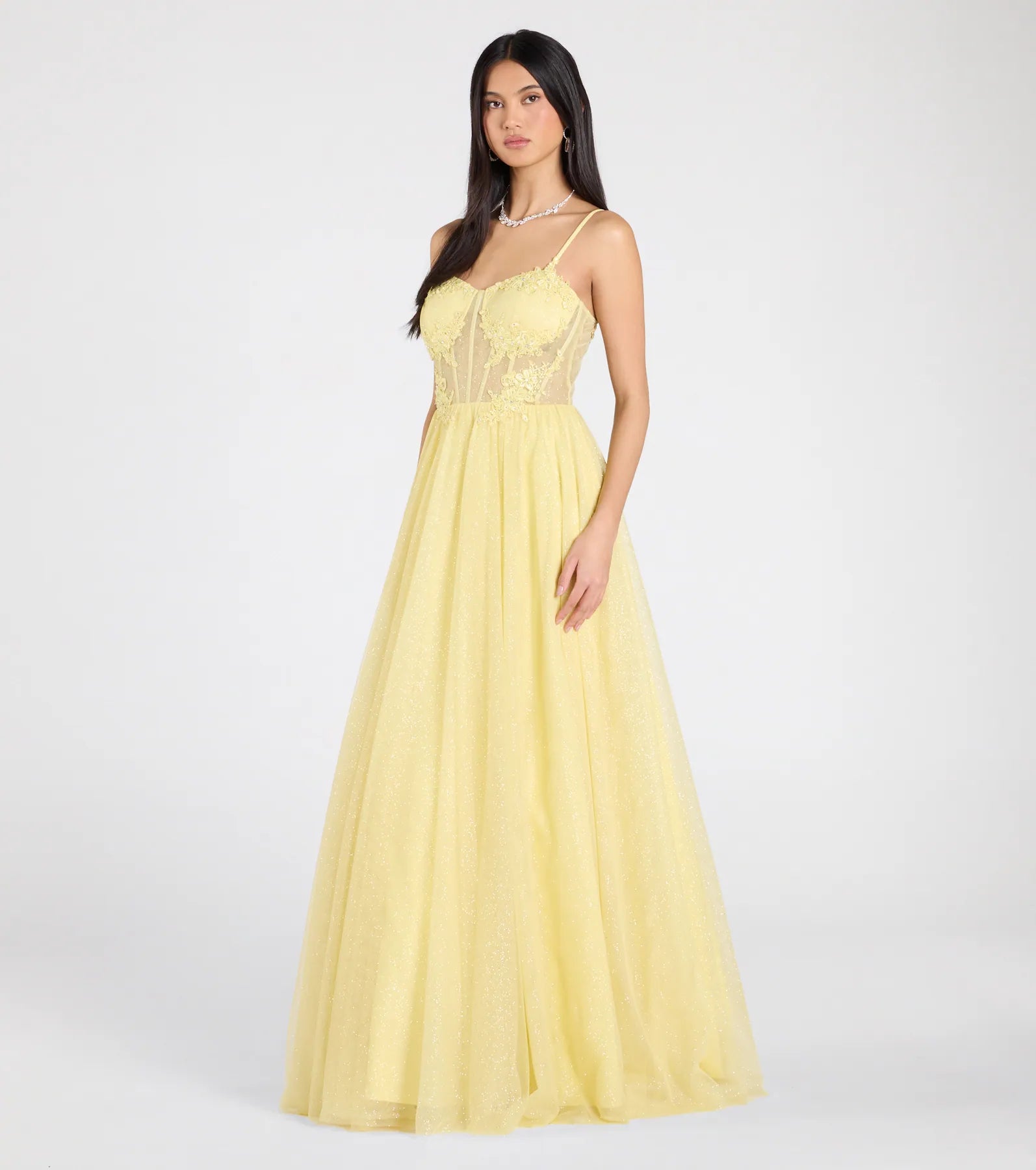 Tia Sweetheart Lace Applique A-Line Ball Gown - Image 12