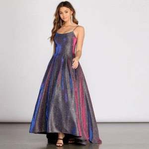 Anya Shining Glitter Ball Gown
