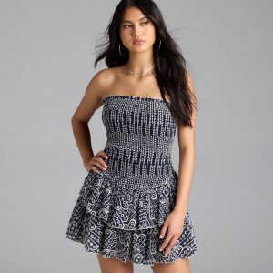 Match My Energy Eyelet Skater Dress