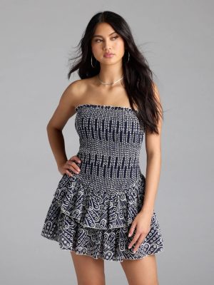 Match My Energy Eyelet Skater Dress