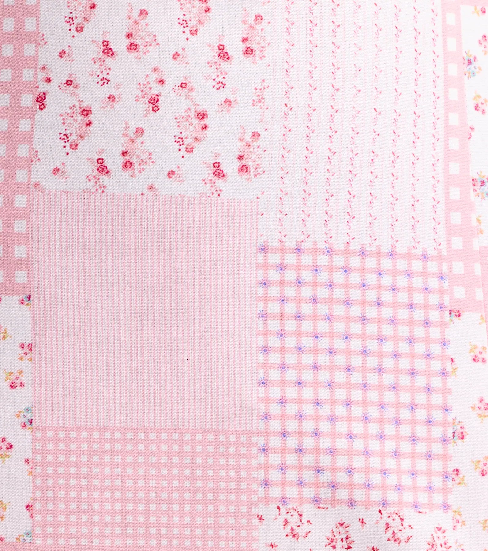 So Sweet Floral And Plaid Patchwork Mini Dress - Image 4