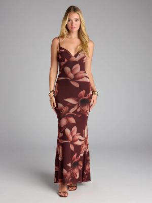 Sweet Talk Floral Mesh Maxi Dress