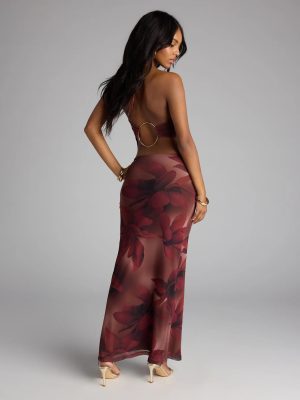 Drama Meets Paradise Floral Maxi Dress