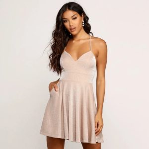 More Sparkle Skater Mini Dress