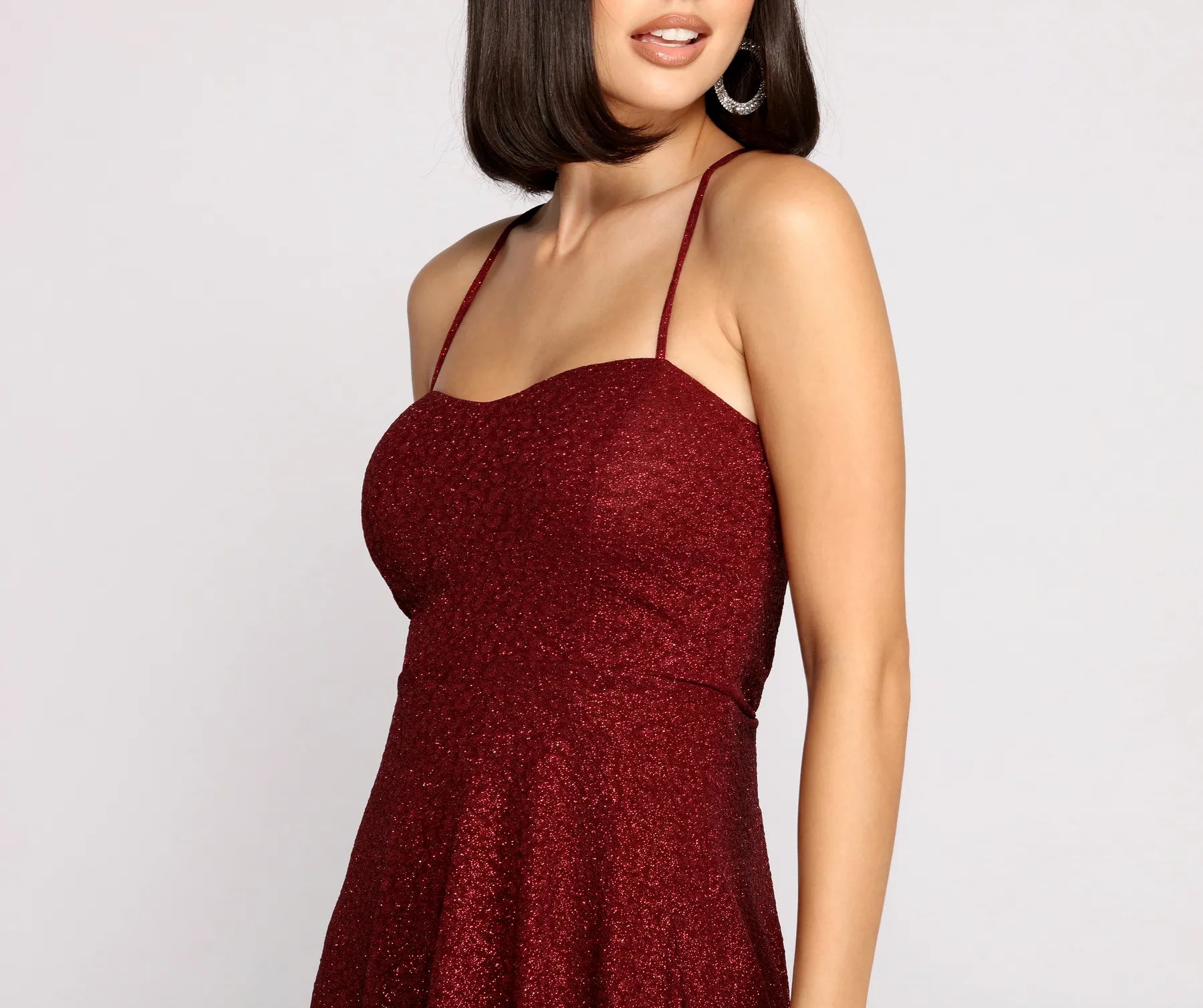 Dazzle and Glow Glitter and Rhinestone Sweetheart Dress - Image 15