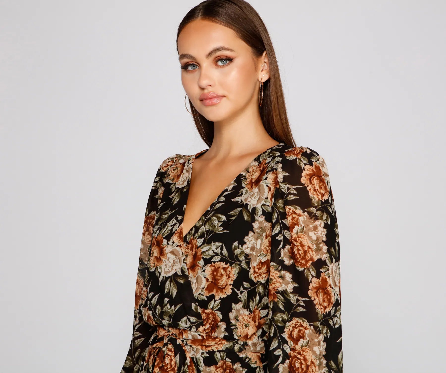 Ruffled Romance Floral Skater Dress - Image 4