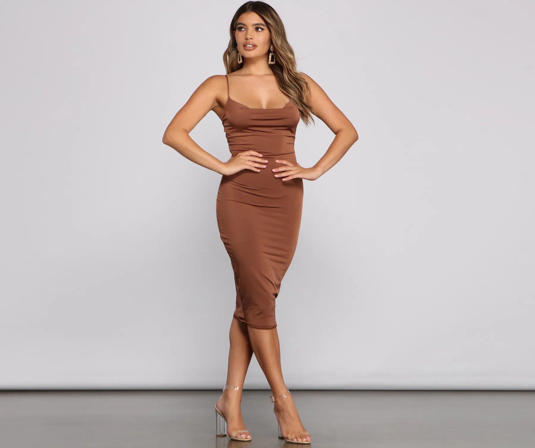The Luxe Level Sleeveless Midi Dress - Image 3