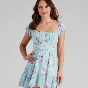 Flower Power Skater Dress