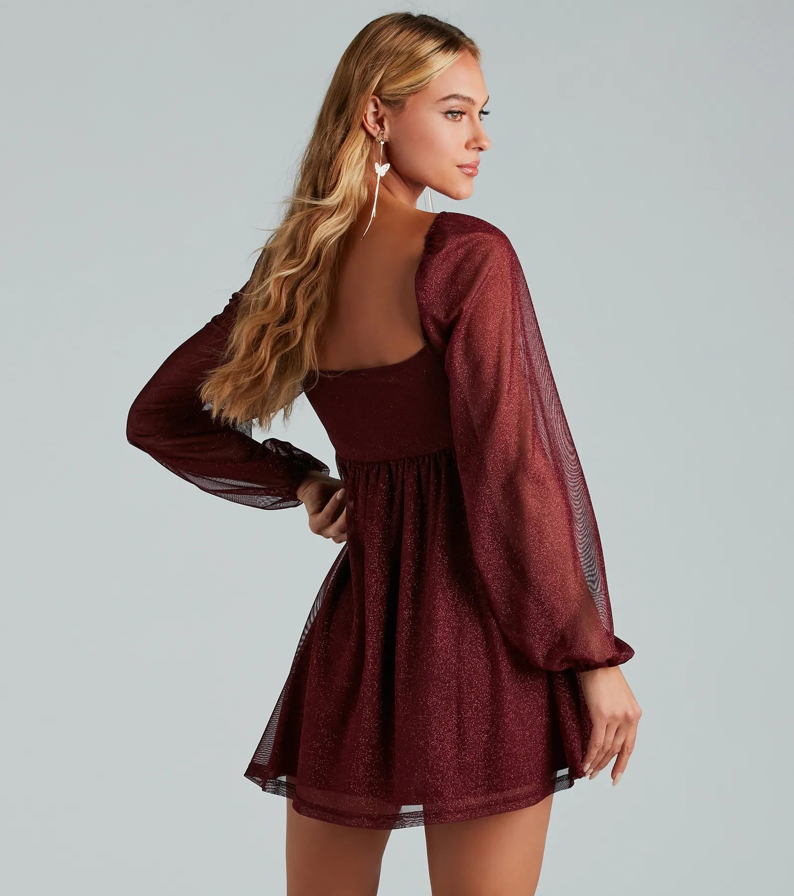 Countless Shine Glitter Skater Dress - Image 2