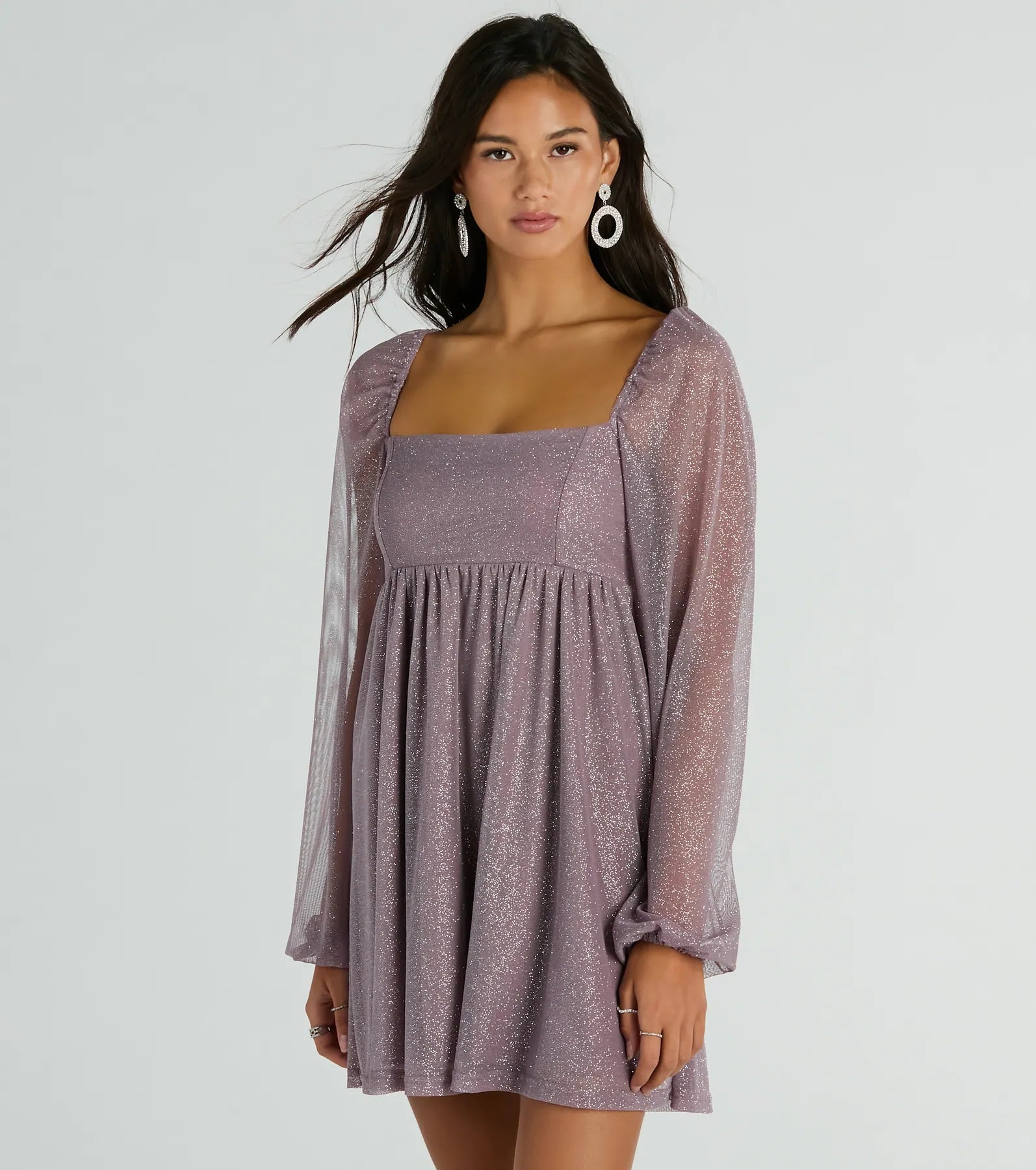 Countless Shine Glitter Skater Dress - Image 5