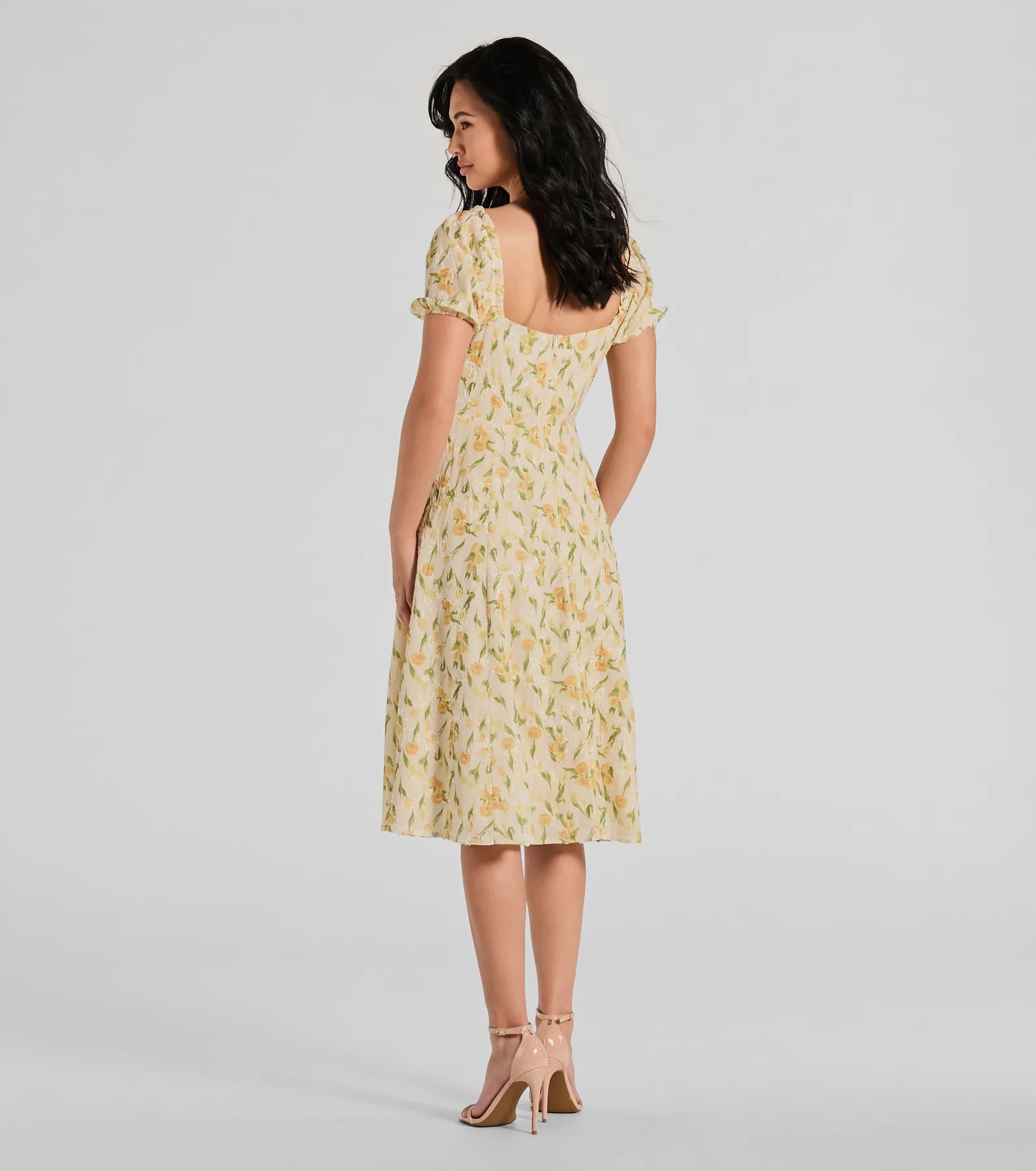 When Life Gives You Lemons Sweetheart A-Line Midi Dress - Image 2