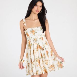 Sunshine Romance Floral Babydoll Dress