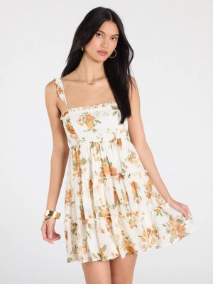 Sunshine Romance Floral Babydoll Dress