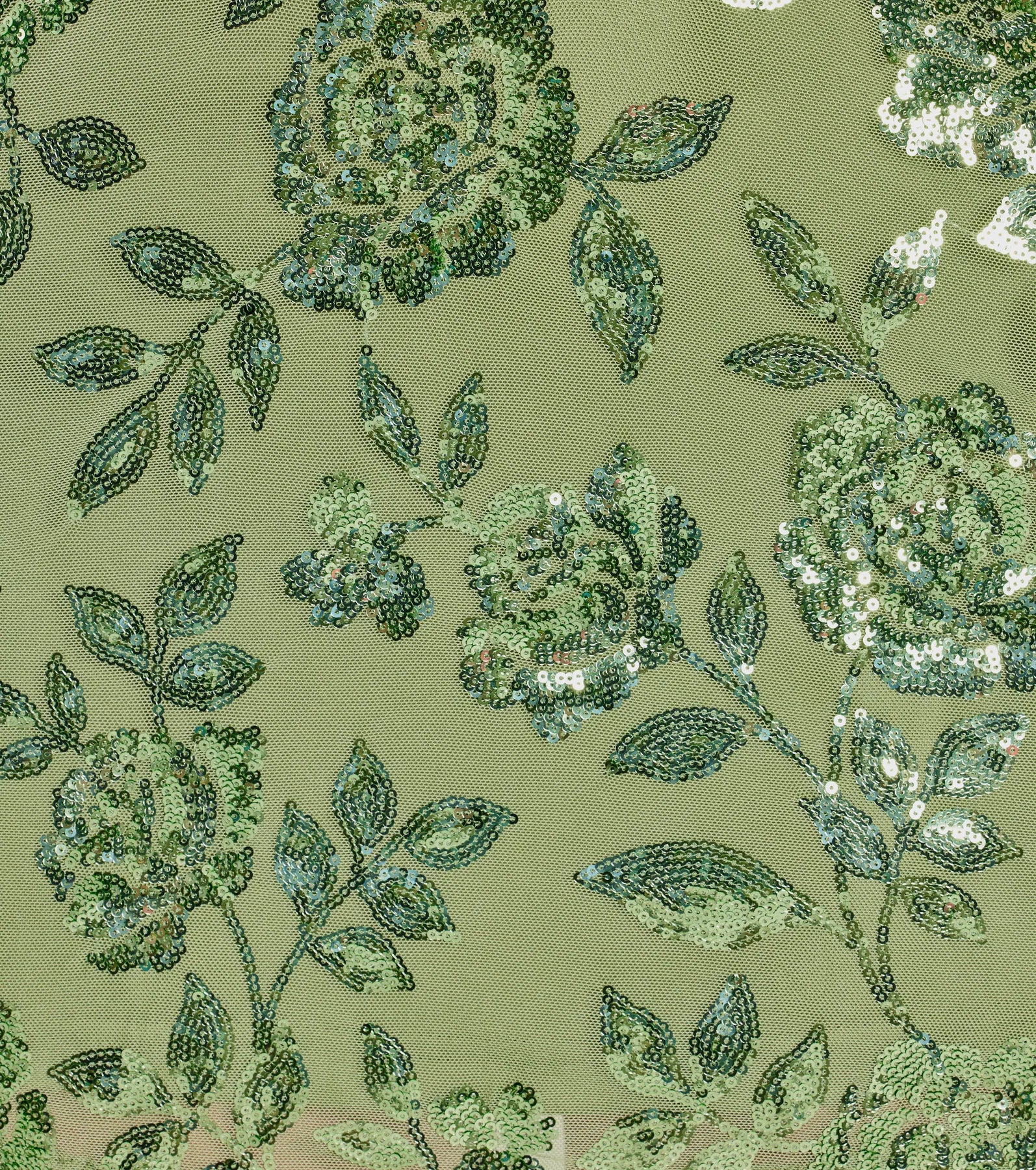 Sparkling Beauty Lace-Up Floral Sequin Skater Dress - Image 4